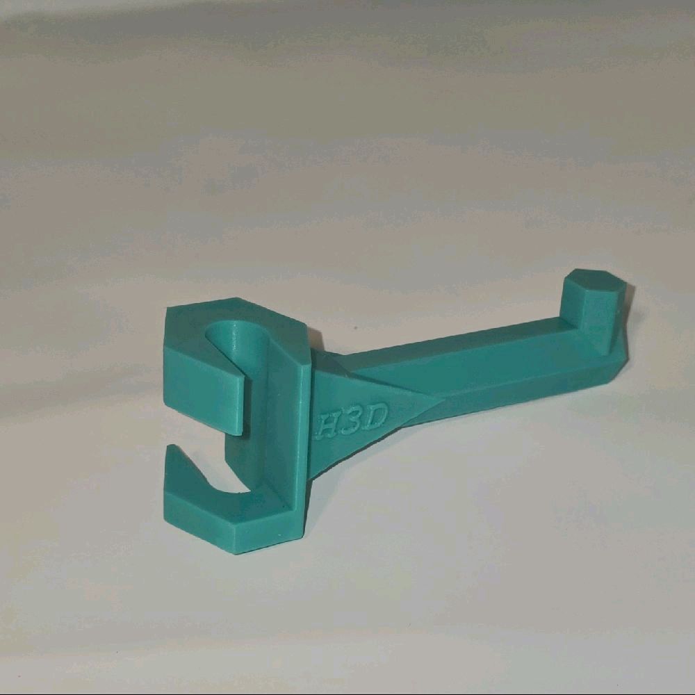 H3D Bow/hard hat hanger for secure car storage