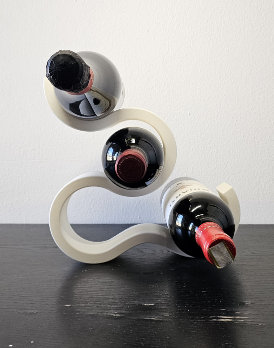 Stylish 3D Printed Wine Rack