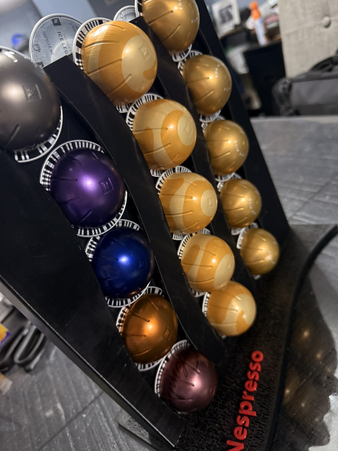 Vertuo Pod Organizer - Black Storage Solution for Coffee Pods - Organize Your Pods Efficiently - Perfect for Home Use